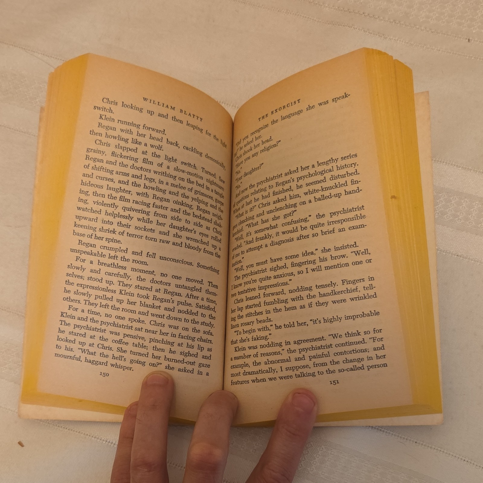William Peter Blatty The Exorcist Bantam Paperback 1971 Inscribed Unabridged