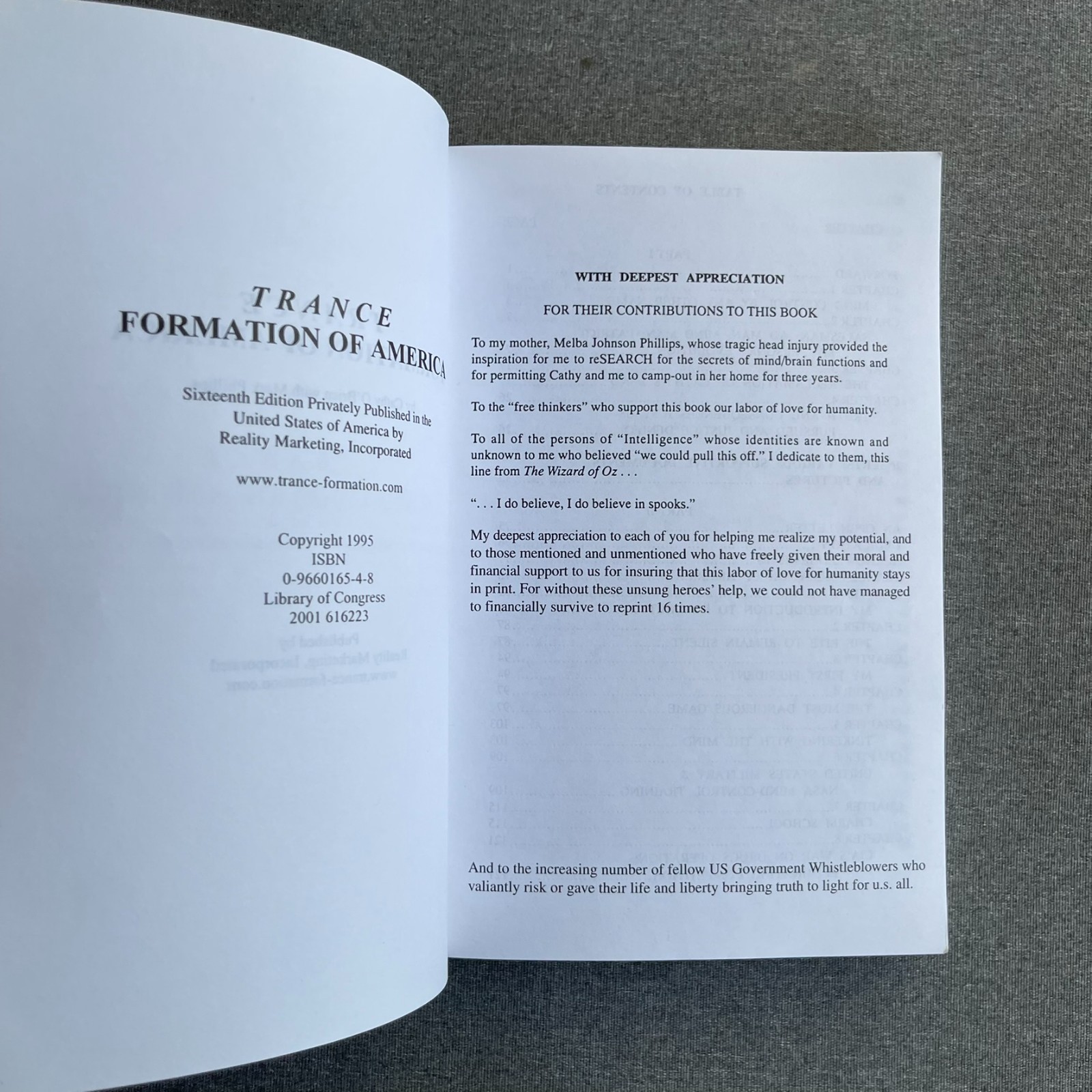Trance Formation of America Paperback