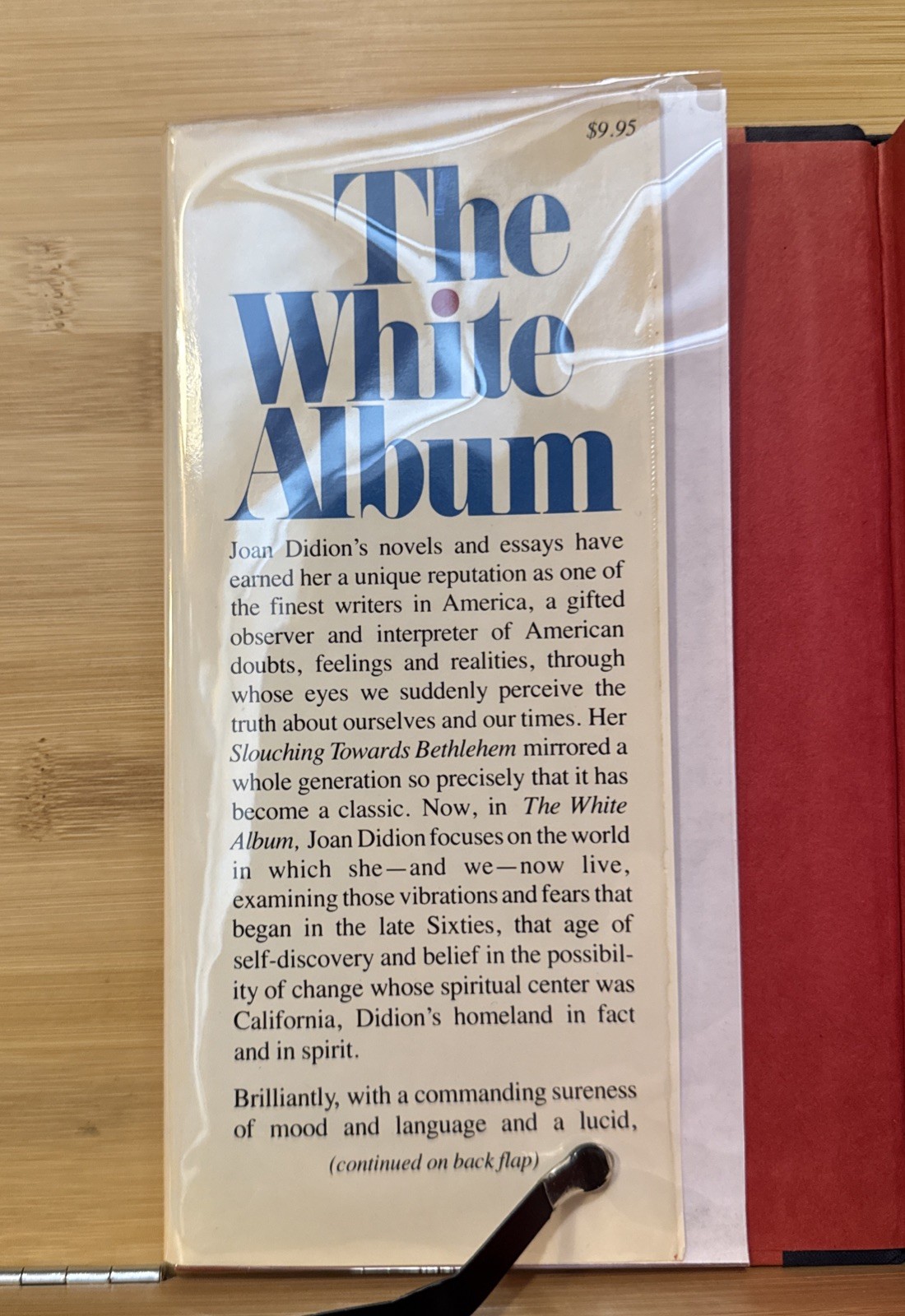The White Album – Joan Didion (1979, Hardcover) First Edition/Print, 1st/1st, VG