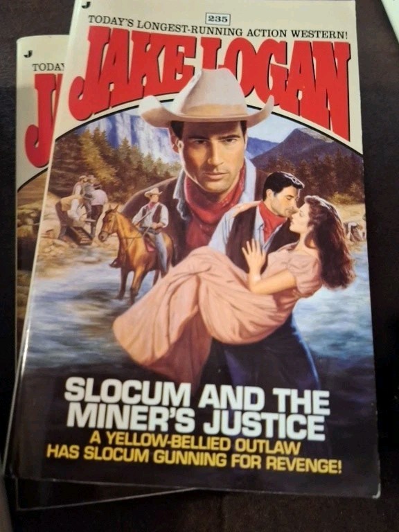 16 Jake Logan Slocum Western Paperback Book Lot #206-361 Jove Vintage