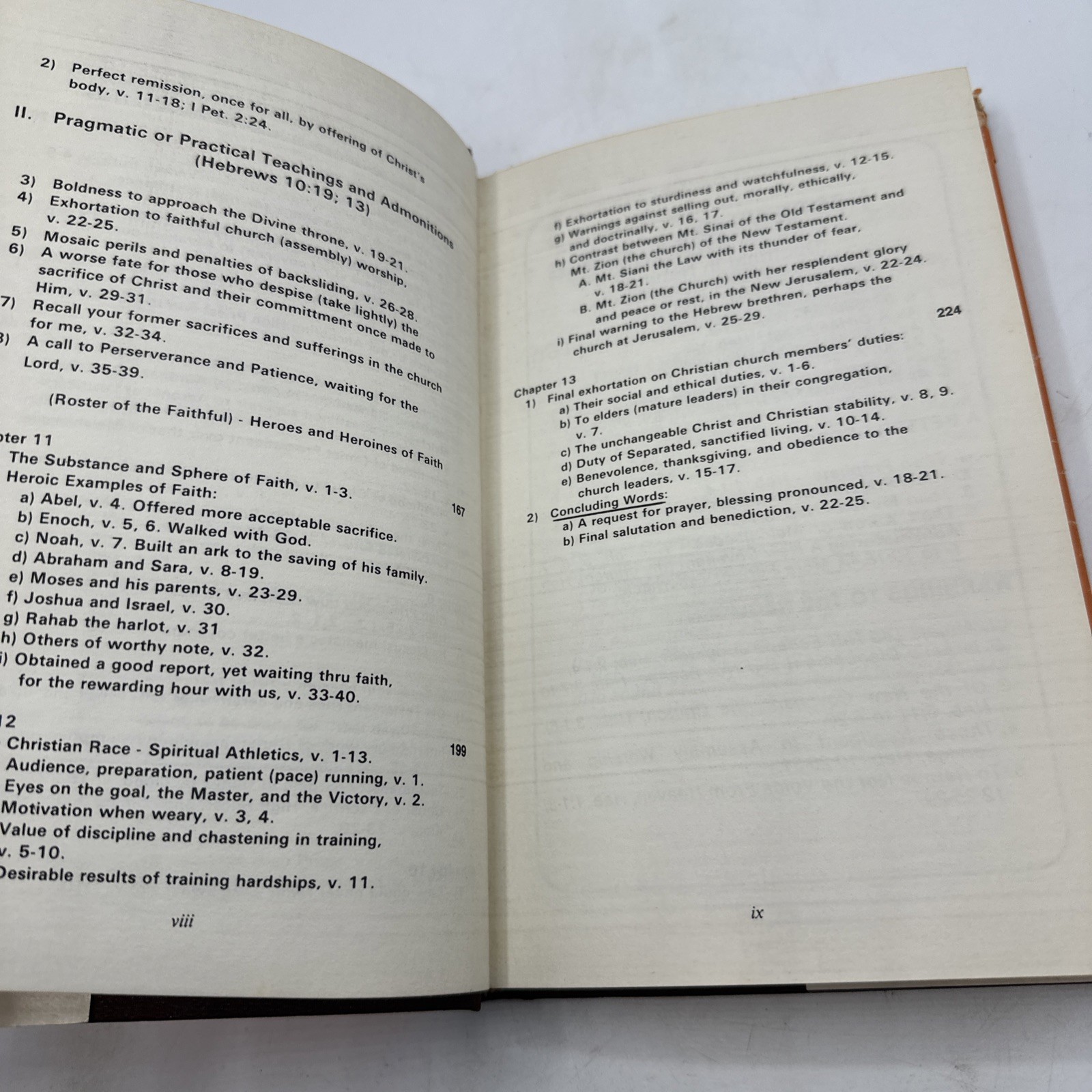Commentary Verse By Verse HEBREWS Garner-Howes Bible Charts & Outlines HB DJ