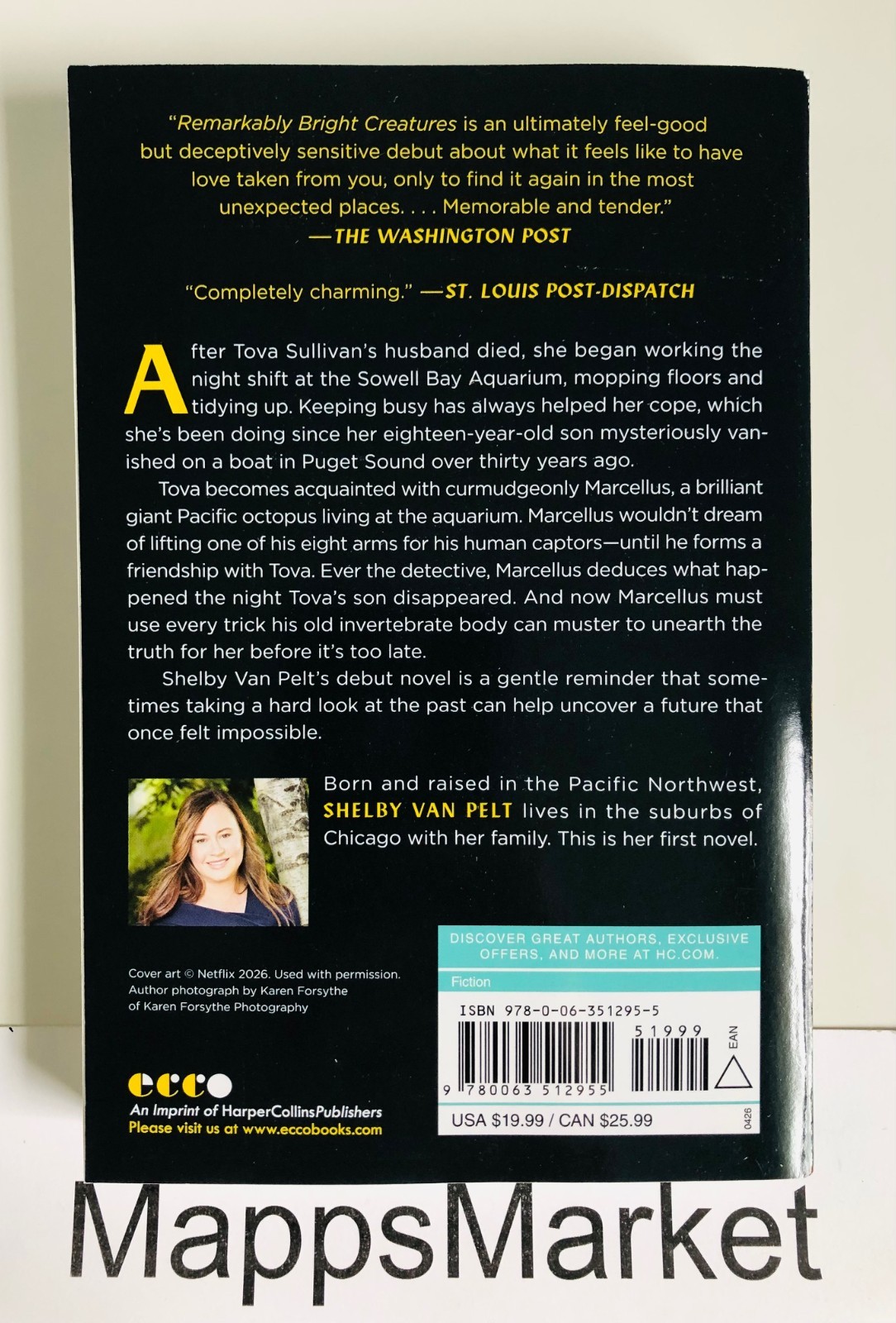SIGNED Remarkably Bright Creatures by Shelby Van Pelt MOVIE TIE-IN EDITION