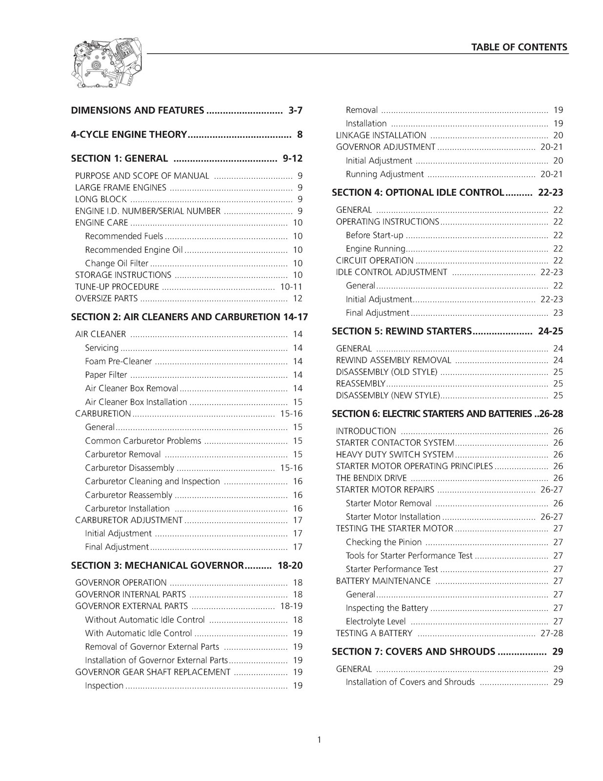 GENERAC 320 360 410 Large Frame GN Engines Service Repair Manual – WIRE BIND