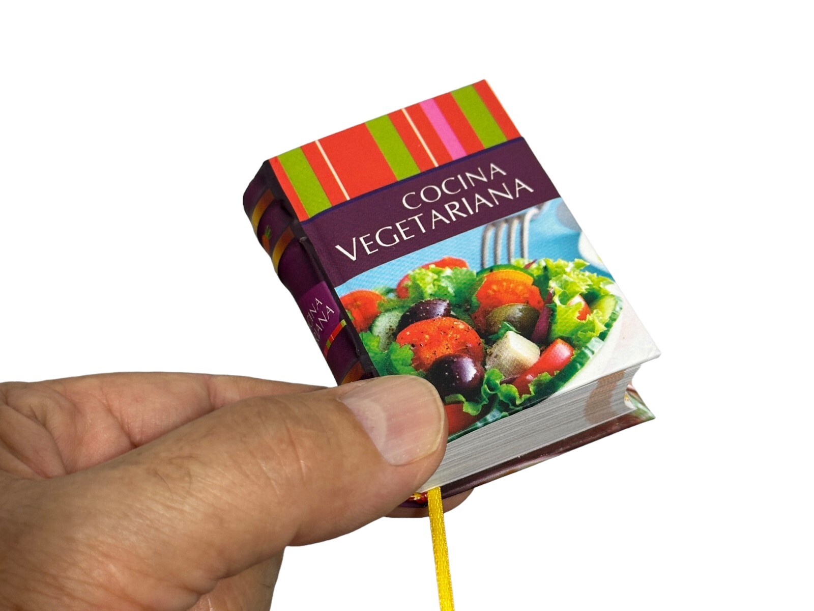 Miniature book „Cocina Vegetariana“ more than 80 recipes 320 pages color photos