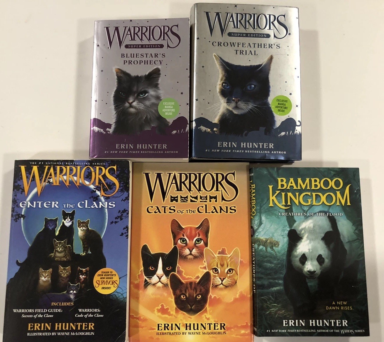 LOT OF 27 WARRIORS Books BY ERIN HUNTER – Various Sets