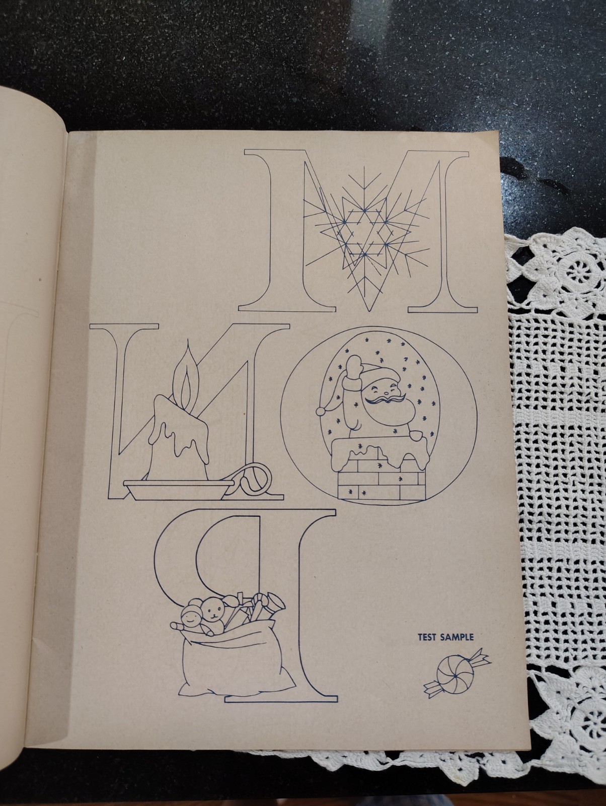 VTG McCall’s Iron On Transfers NOEL Christmas PB Booklet Vol 2