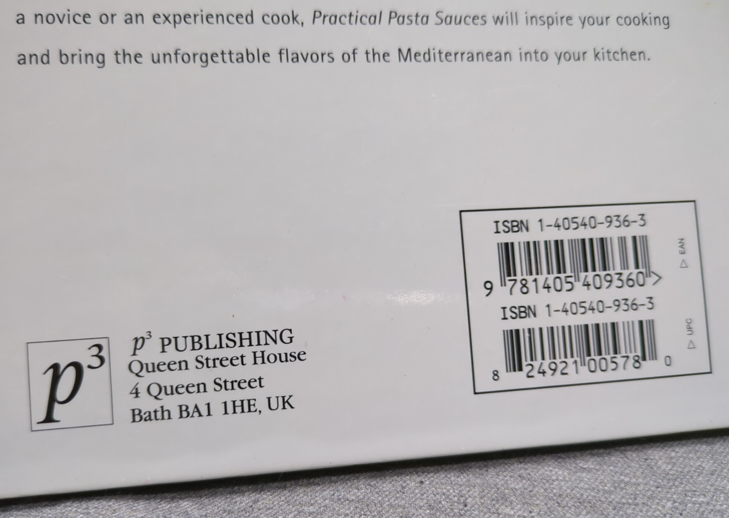 2003 Practical Pasta Sauces VTG Cookbook Published by P3, Parragon, UK 32 pages