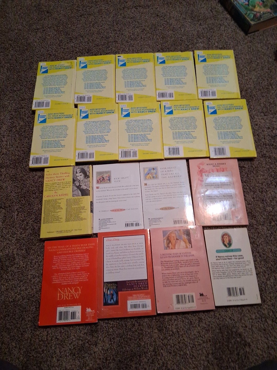 Lot Of 18 Nancy Drew Carolyn Keene Mystery Books Notebooks Casefiles Diaries