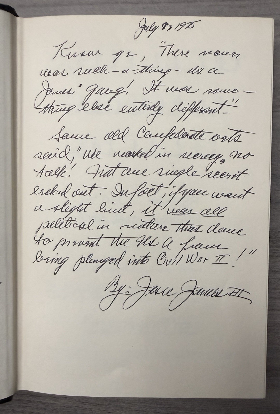 DOUBLE SIGNED 1st Ed / Printing ~ Jesse James Was One of His Names; Del Schrader