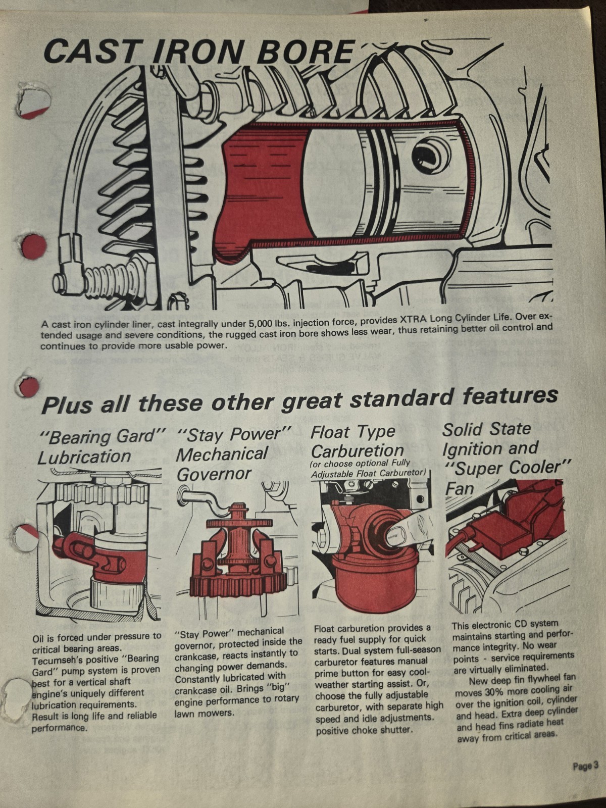 TECUMSEH HIGHLIGHTS MAGAZINE BOOKLET 1980-1982 AS SHOWN A BIT ROUGH