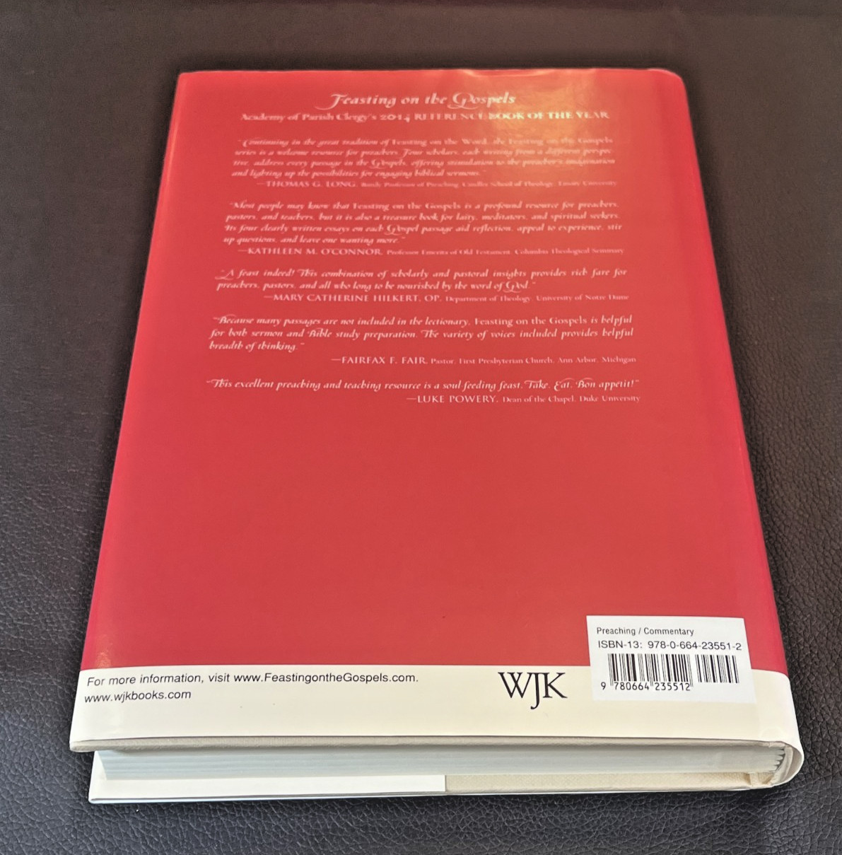 FEASTING ON THE GOSPELS Hardback Books WLK Set of 5