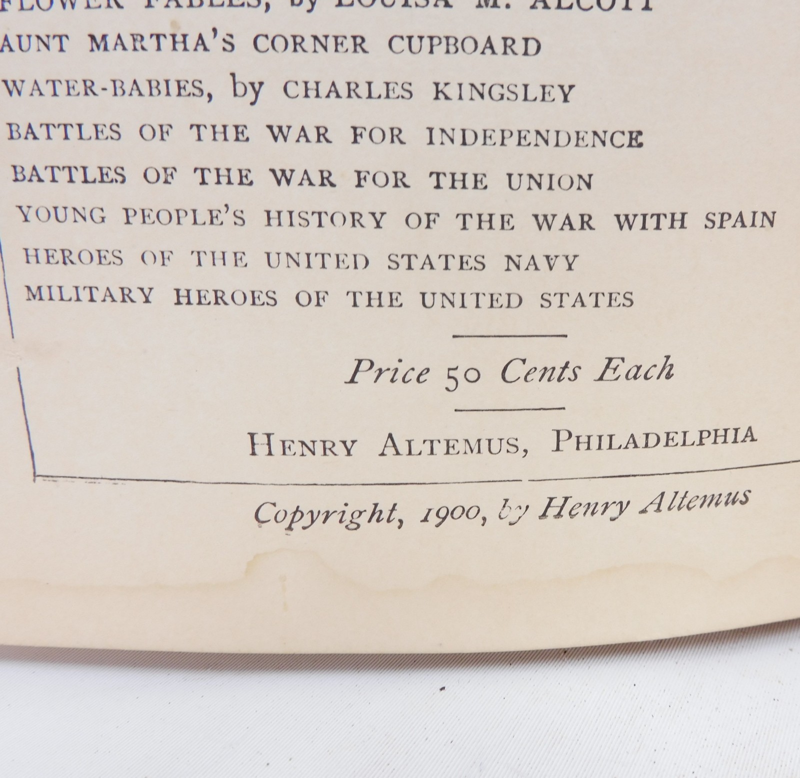 Antique Young People’s History Of The Spanish War 1900 Prescott Holmes Illus HC