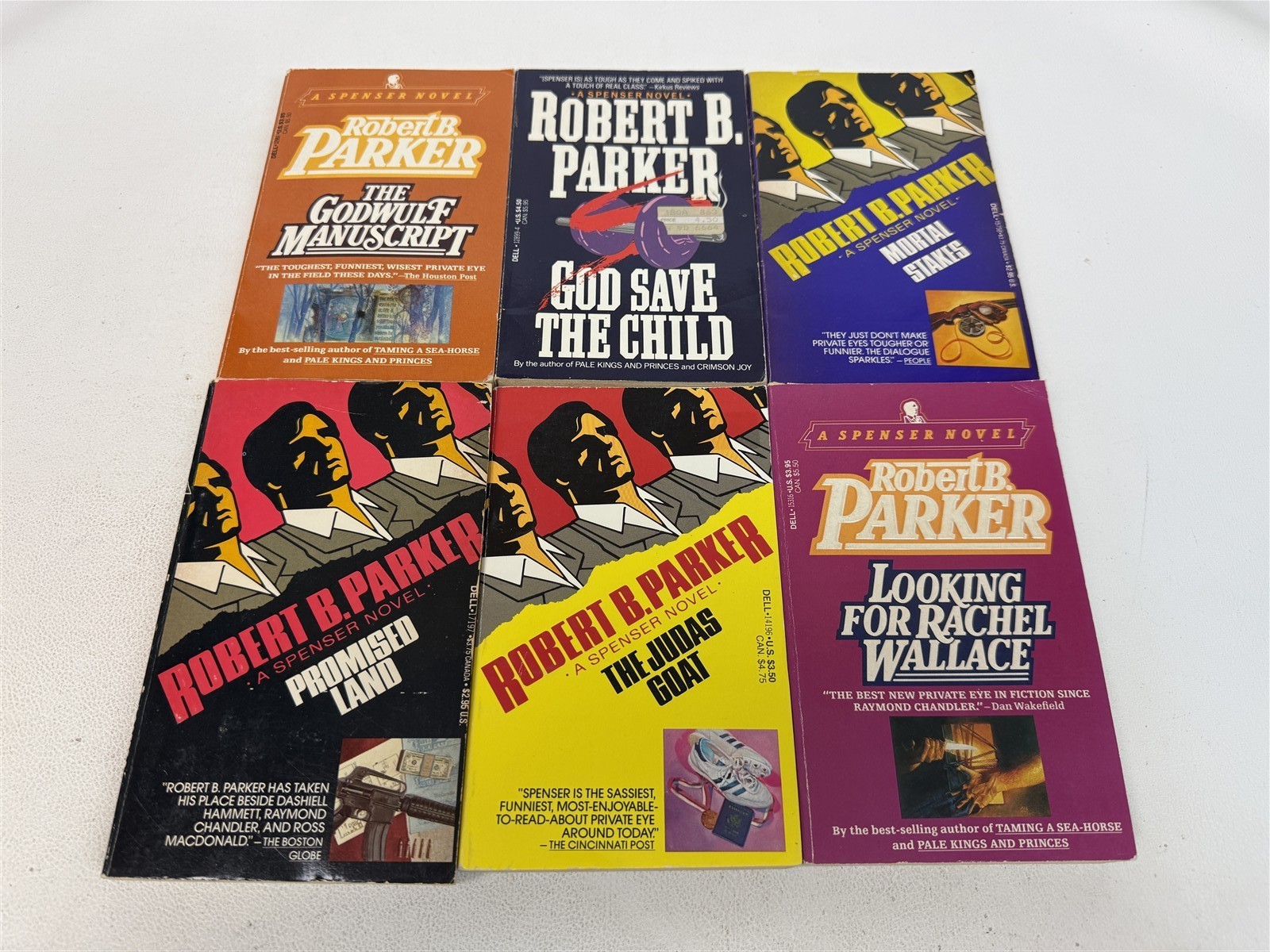 Robert B Parker Lot 49 ALL SPENSER Novels Godwulf Manuscript to Bye Bye Baby