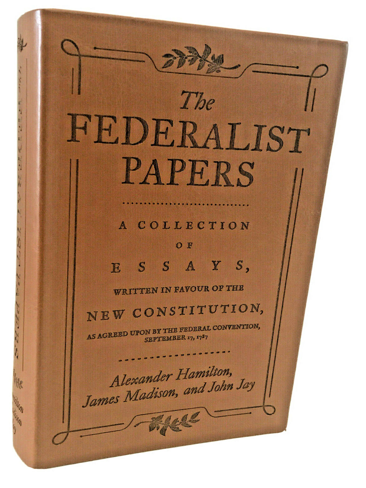 ❤️COMMON SENSE and THE FEDERALIST PAPERS Set of 2 Faux Leather Books BRAND NEW
