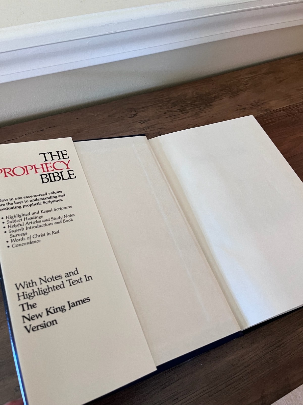 The Prophecy Edition Bible NKJV – 1985 Nelson – 403HC – Like New