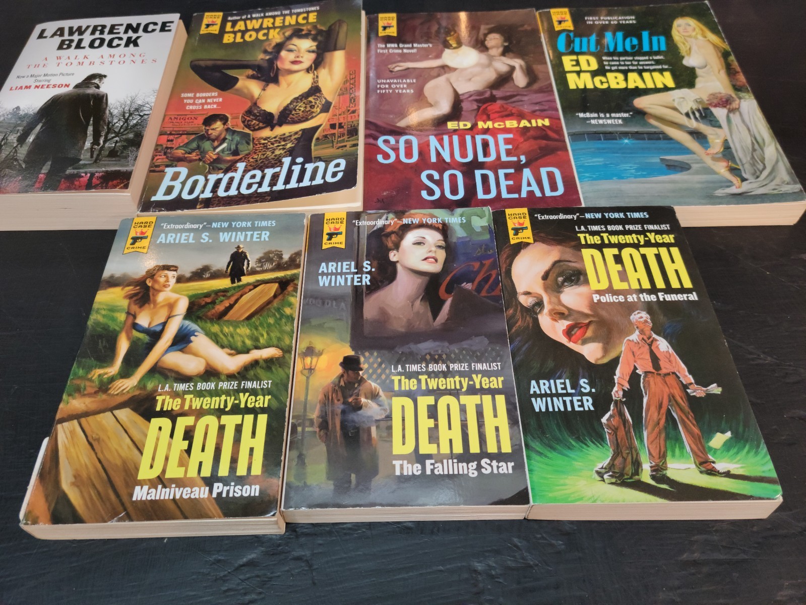 Lawrence Block / Ed McBain / Ariel S Winter Lot of 7 Books – HARD CASE CRIME