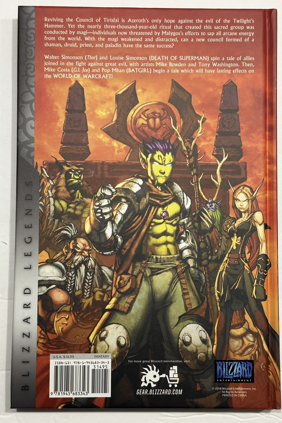 WORLD OF WARCRAFT – Book Four – 2018 – 10.5” x 7” – NEW – Blizzard Entertainment