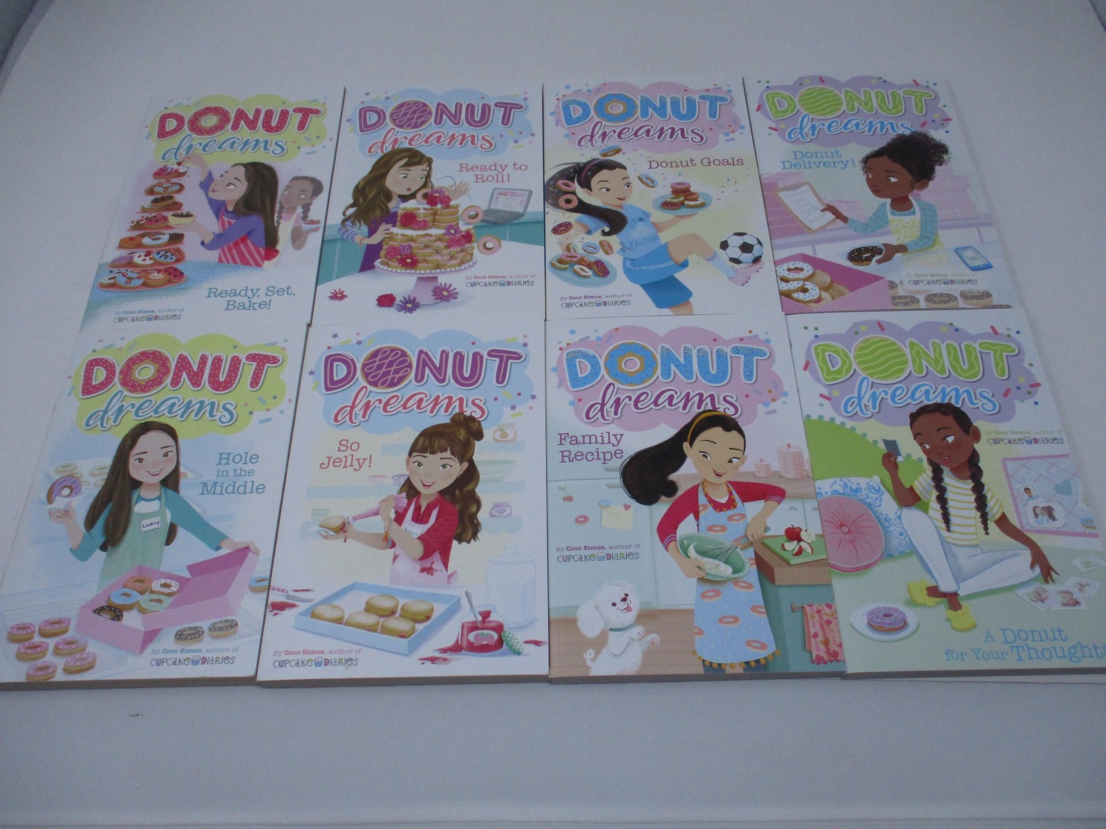 Donut Dreams 8-Book Paperback Set Coco Simon Spotlight Friendship Multicolor