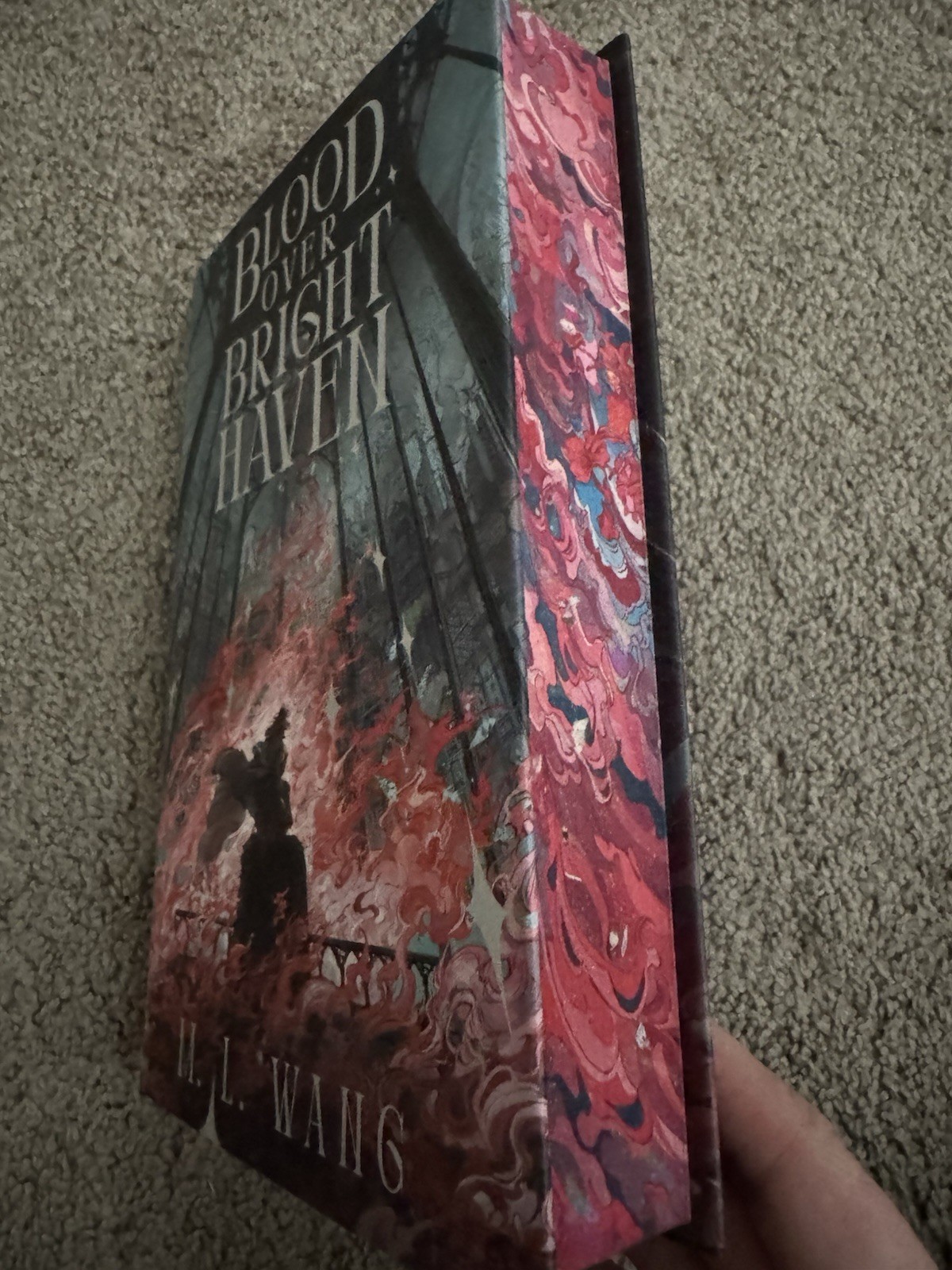Blood Over Bright Haven M. L. Wang BROKEN BINDING Unsigned Hardcover New