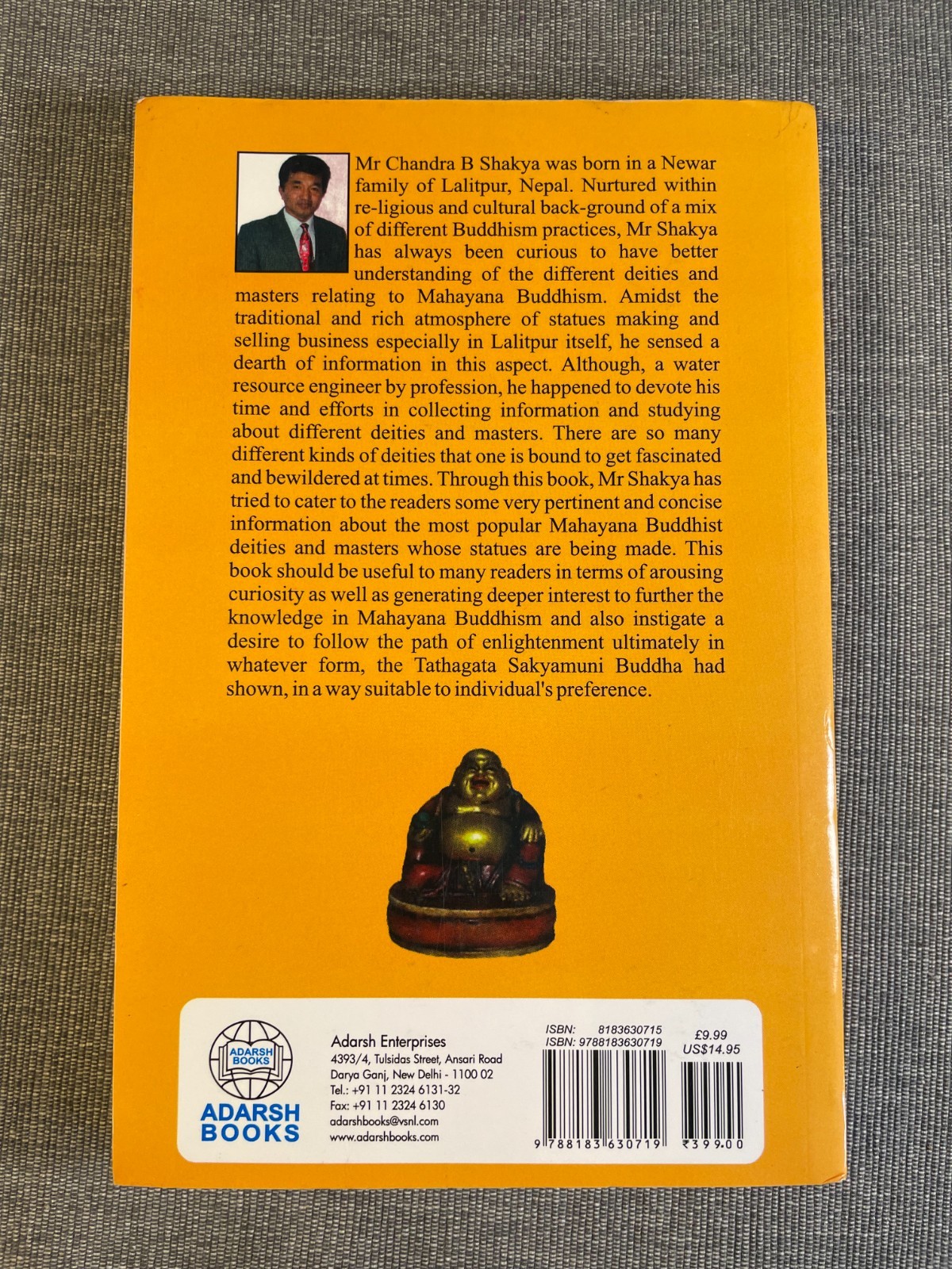 BUDDHIST DEITIES and MASTERS An Introduction by Chandra B Sakya PB Paperback