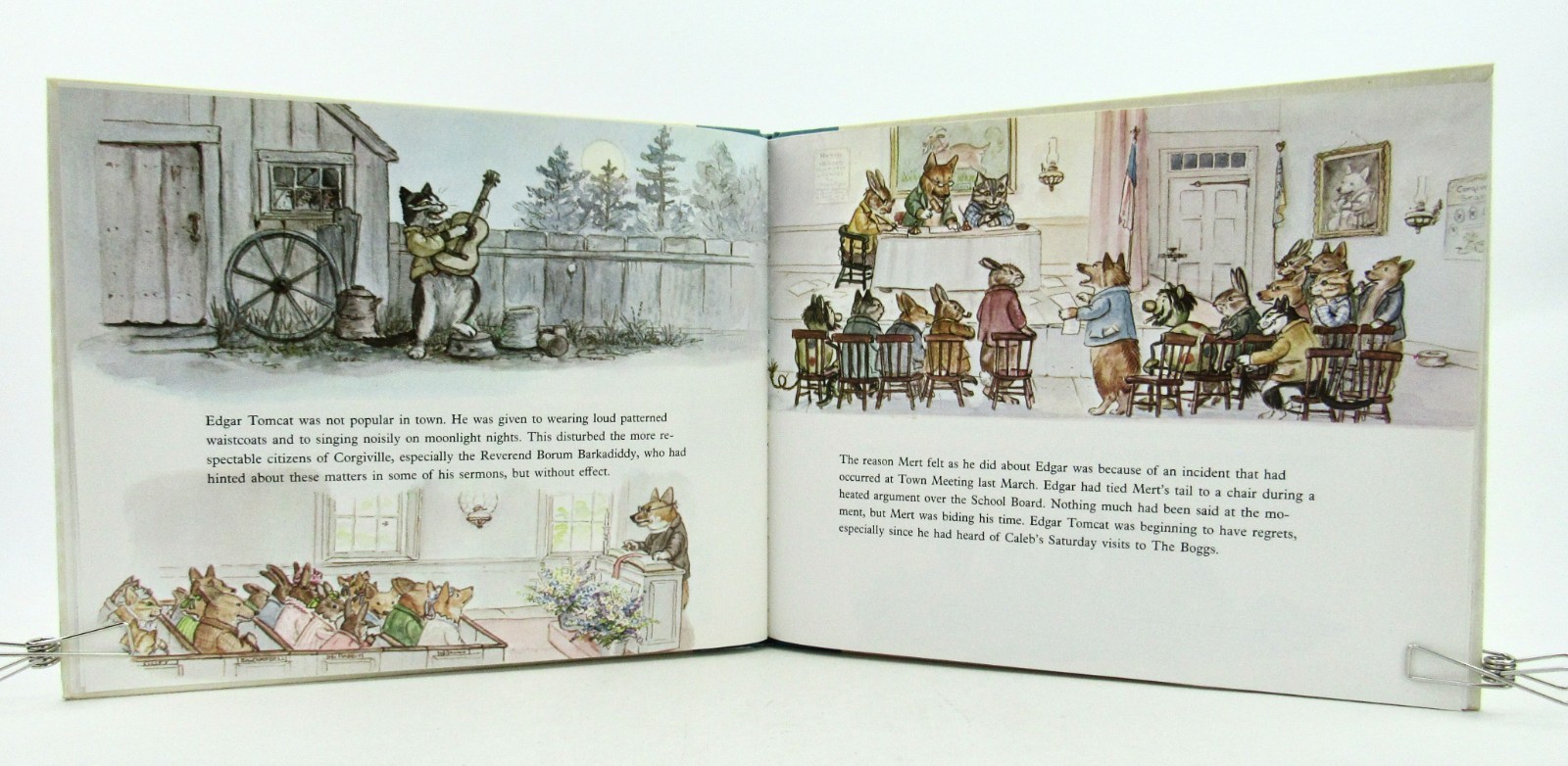 CORGIVILLE FAIR Tasha Tudor 1971 3rd Printing Signed HBDJ Near Fine