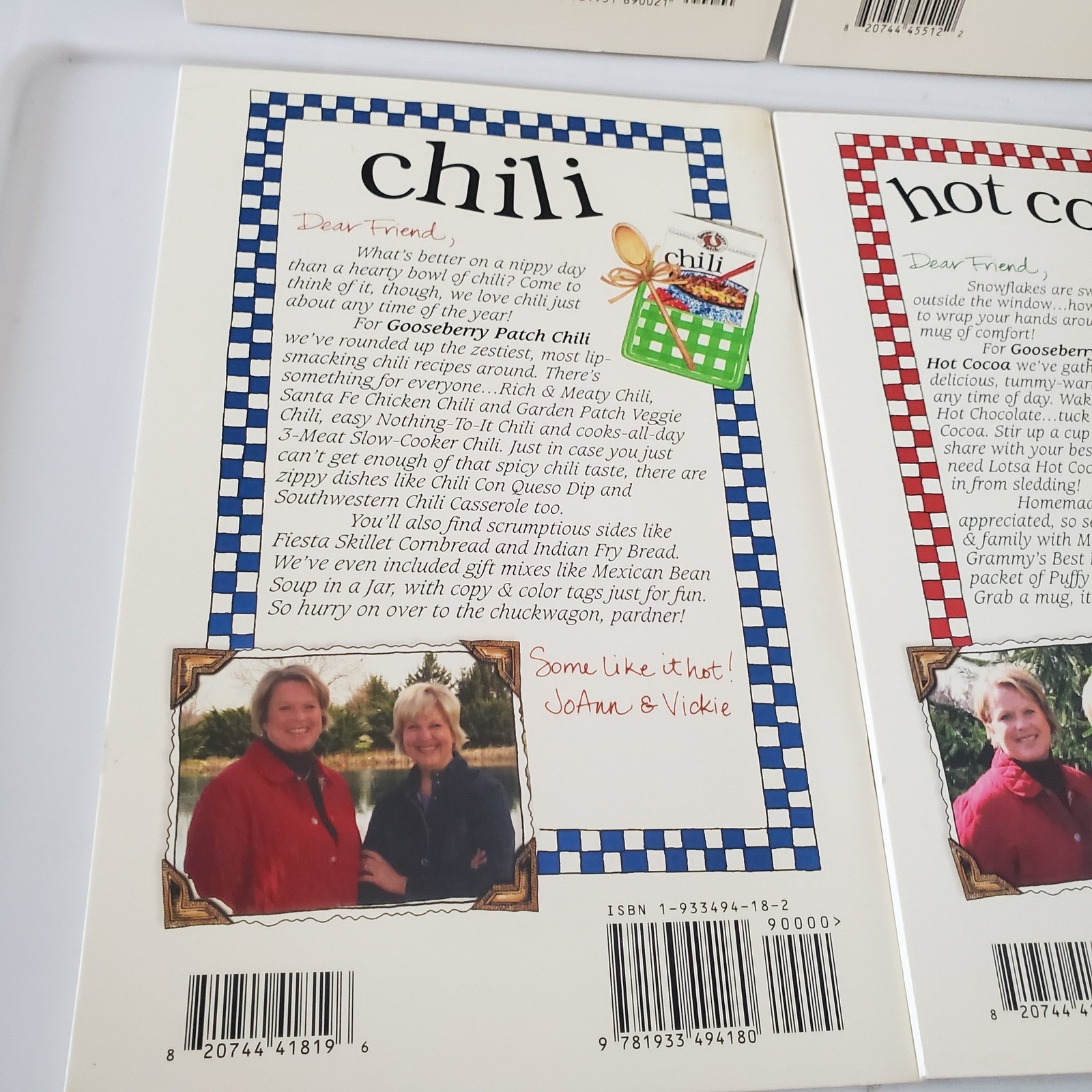 Gooseberry Patch Classics Cookbooklet Lot of 6 Chicken Pies Chili Hot Cocoa