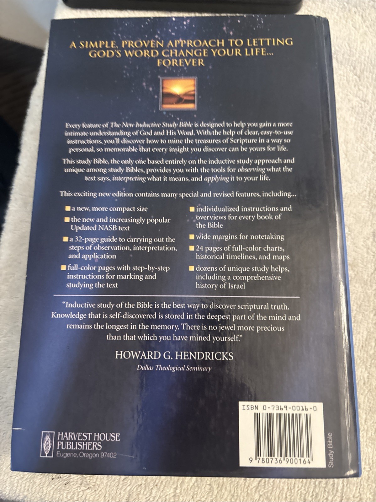 NASB Inductive Study BIBLE 2000 Hardcover 1995 Text Kay Arthur Color