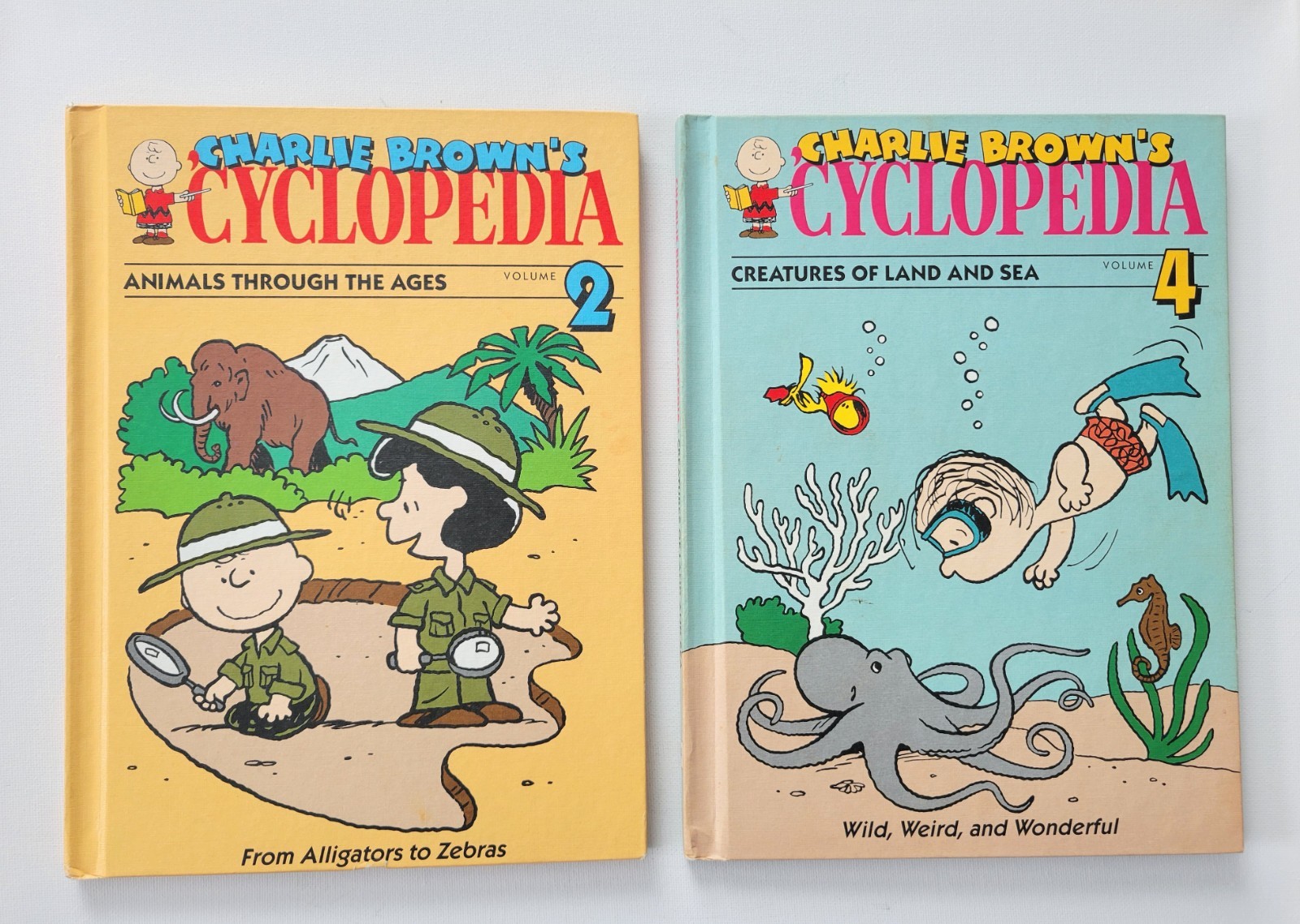 Vintage 1990 Charlie Brown’s ‚Cyclopedia HCs Lot of 5: Books 2 4 6 8 9