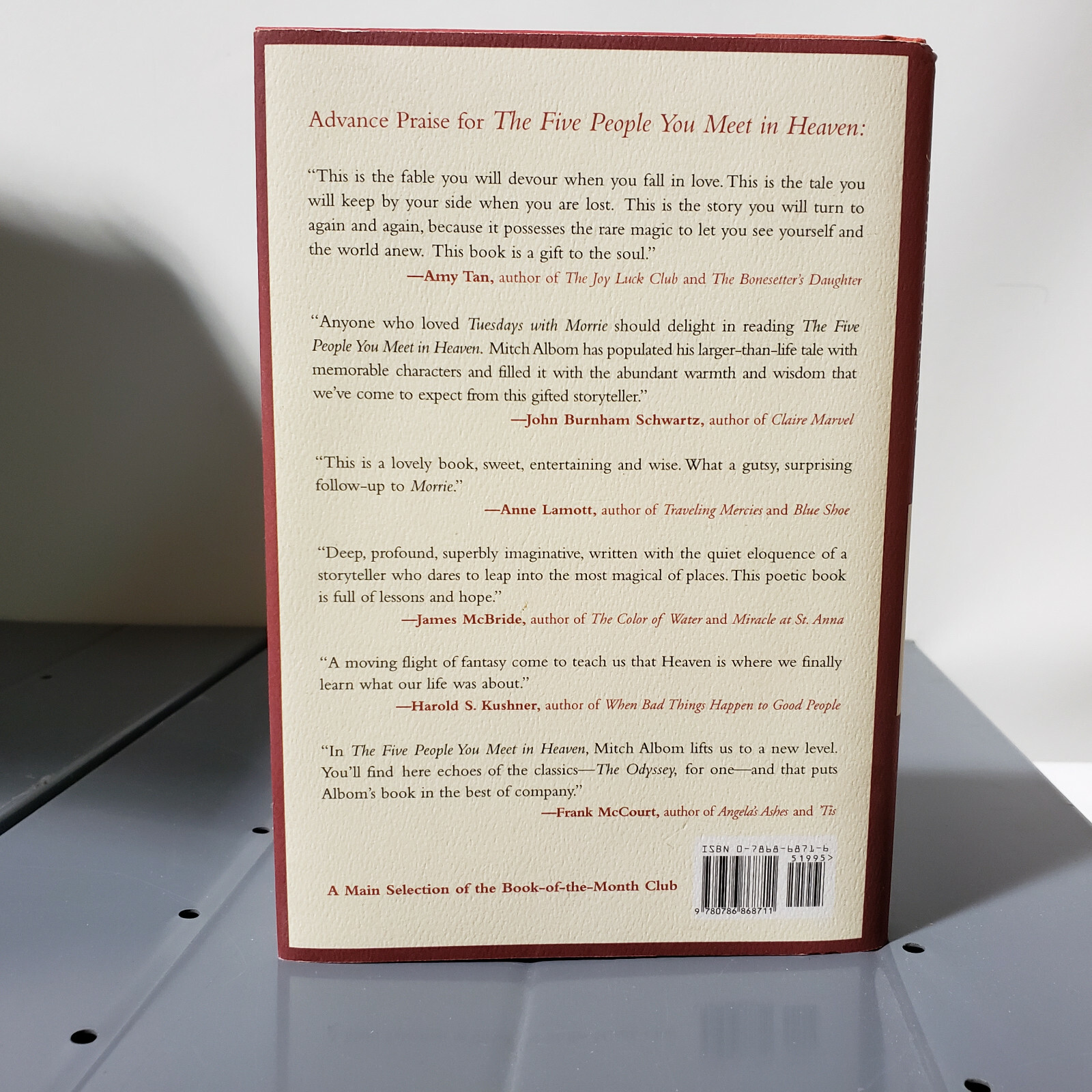 The 5 Five People You Meet in Heaven by Mitch Albom Hardcover book FREE SHIPPING