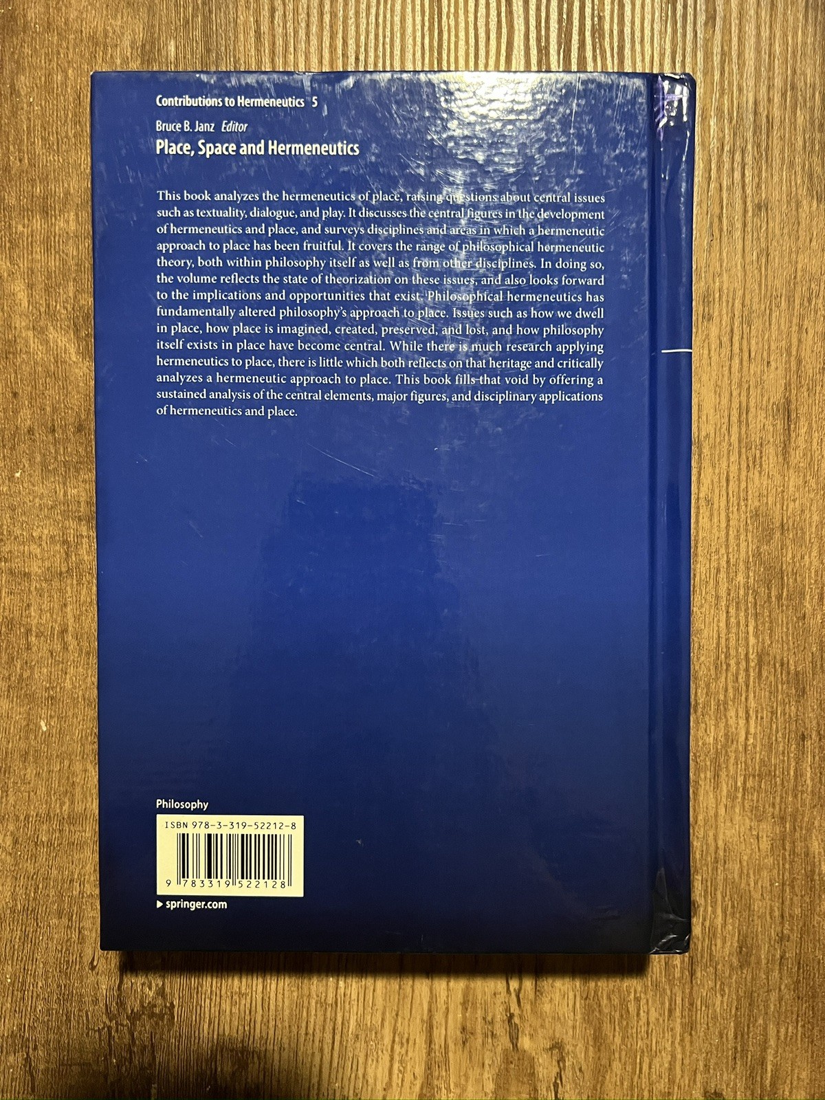 Place, Space and Hermeneutics (Contributions to Hermeneutics, 5), , 978331952212