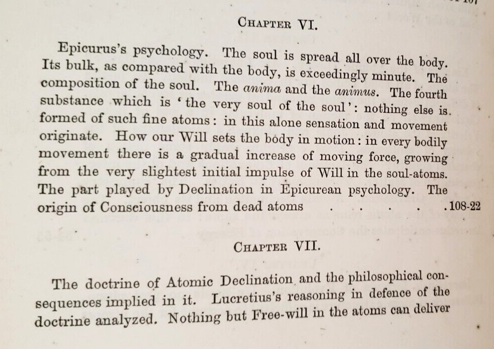 1872 Masson LUCRETIUS‘ ATOMIC THEORY & MODERN SCIENCE,Evolution,Atoms,Philosophy