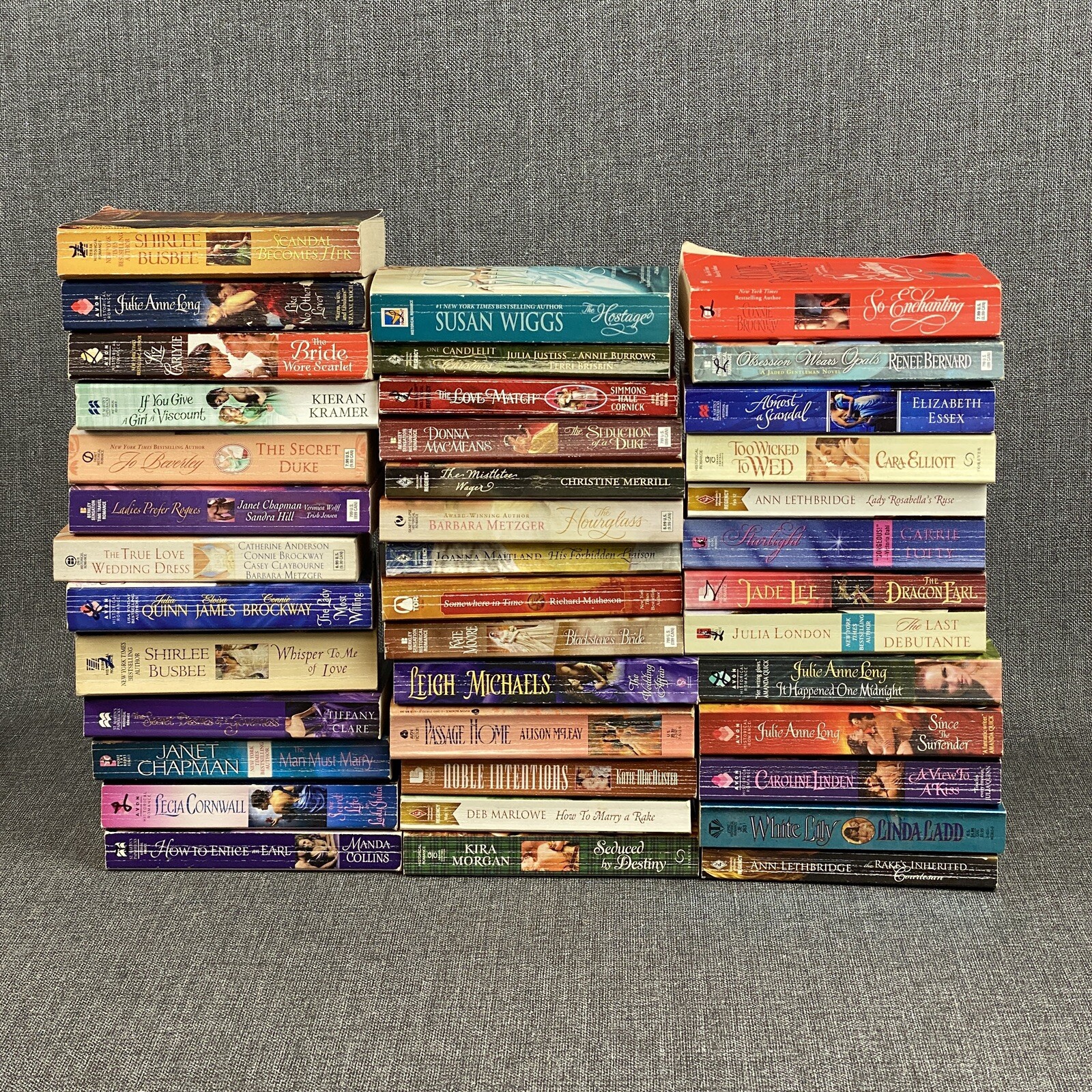 Lot of 40 Historical Romance Novels Multiple Authors Paperback Carlise, Kramer..