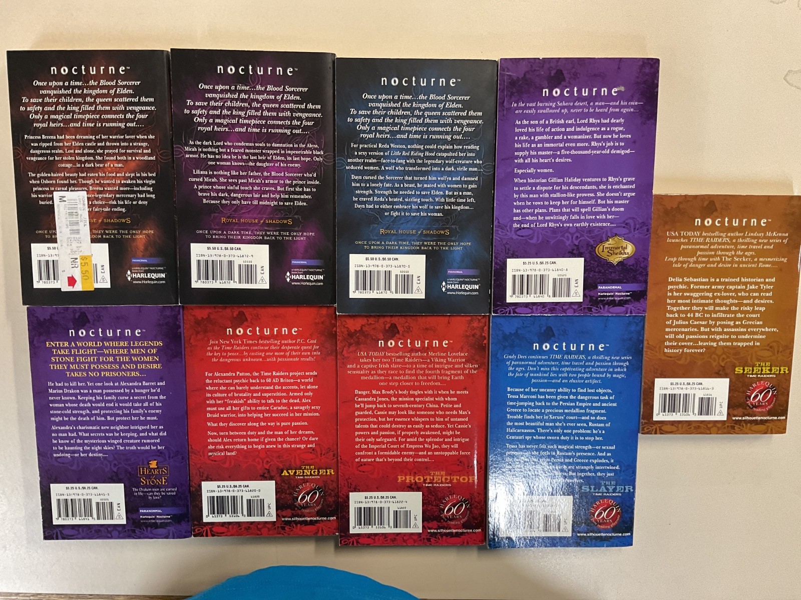 Paranormal Romance PB lot of 9 Harlequin + Silhouette Nina Banks Nalini Singh