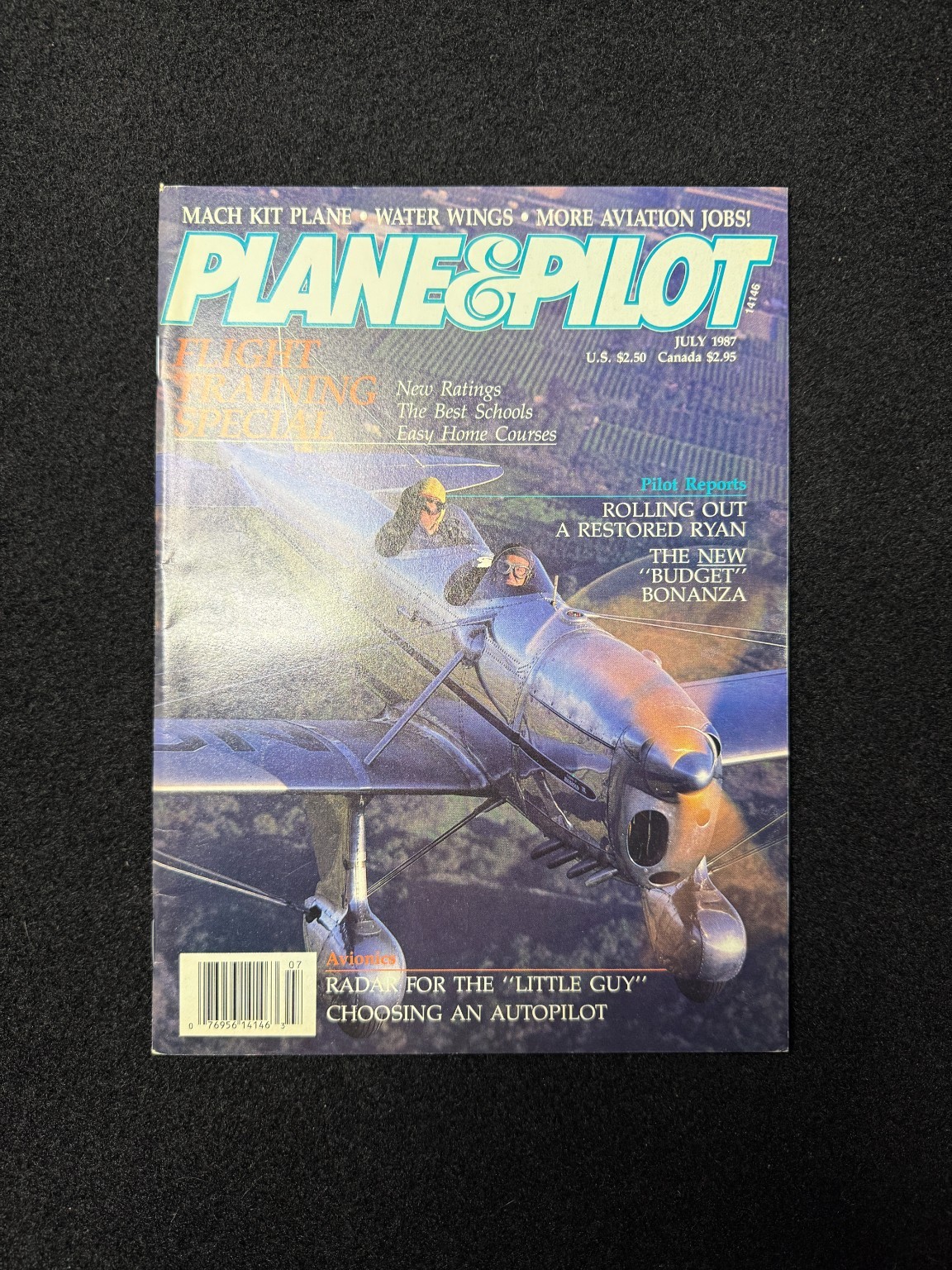 Plane & Pilot Magazine July 1987 Aviation Aircraft Flight Training Vintage