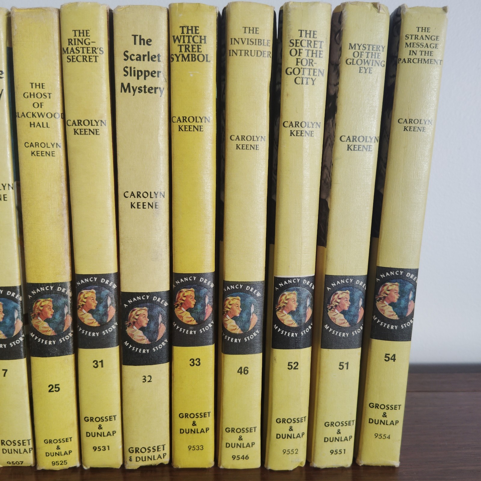 15 Lot of Nancy Drew Mystery Vintage Matte Cover Hardcover Books Carolyn Keene
