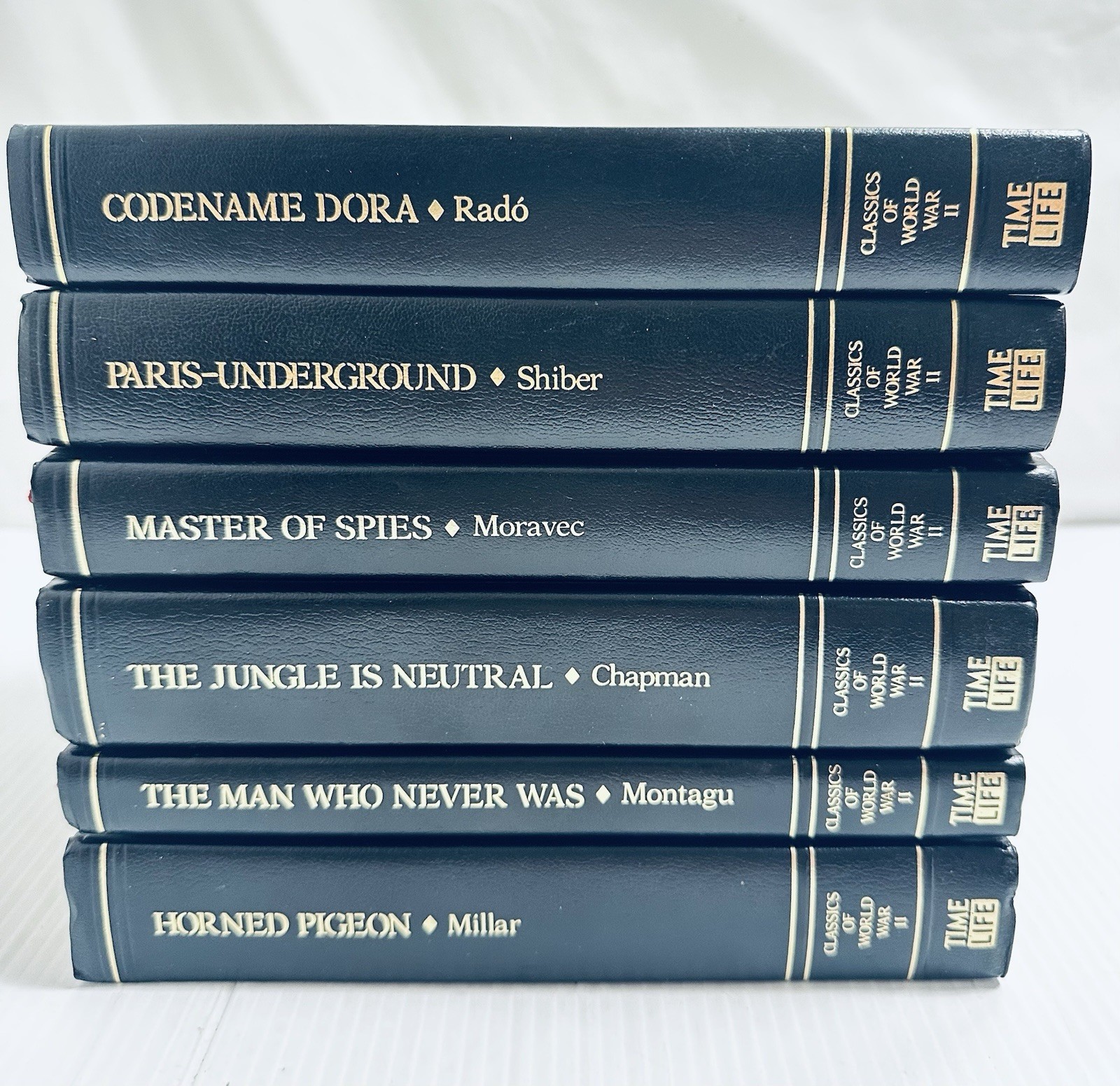 Time Life Classics of World War II Six Book Set Secret War History Military Lot