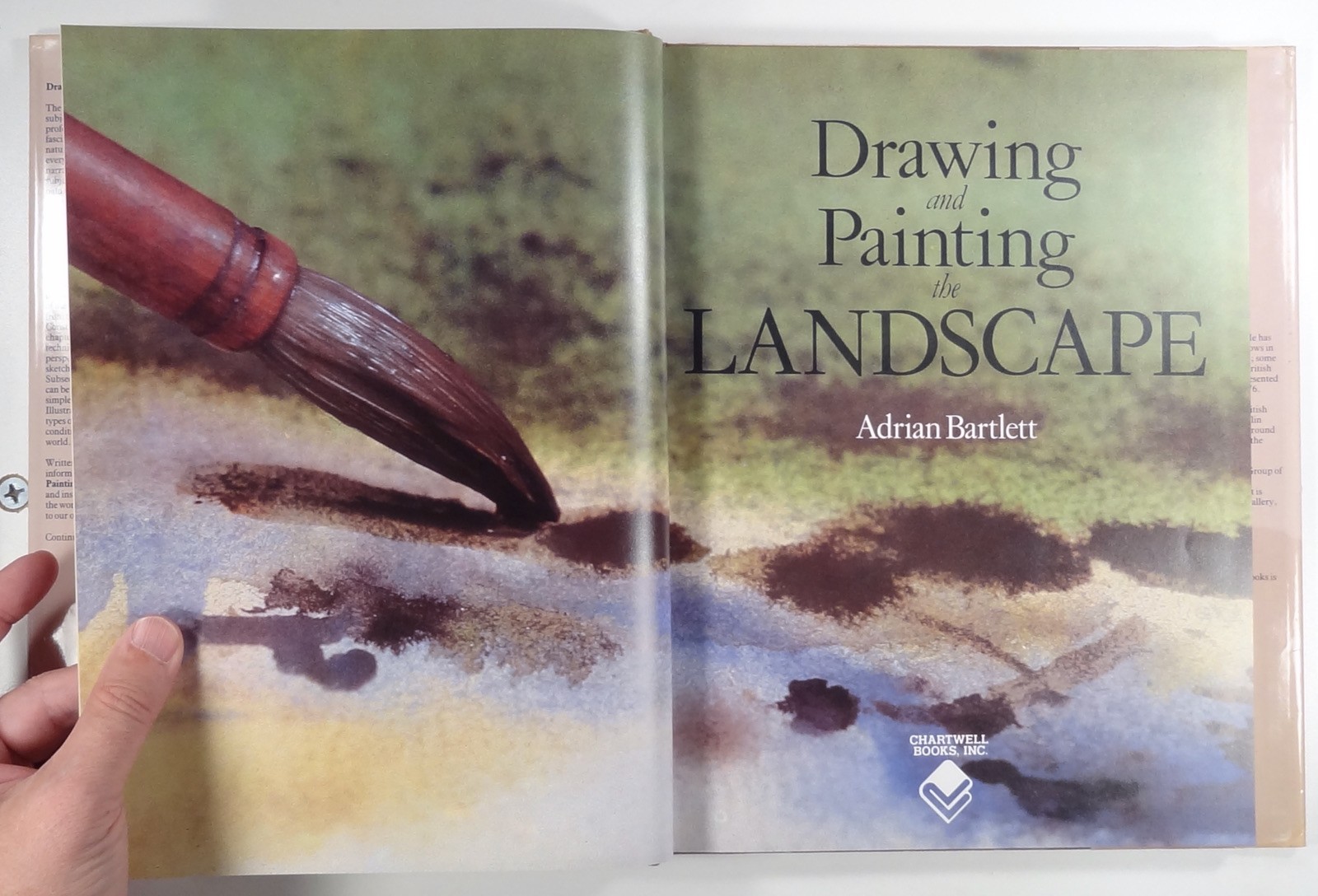 1983 Bartlett DRAWING & PAINTING THE LANDSCAPE art instruction HC/DJ composition
