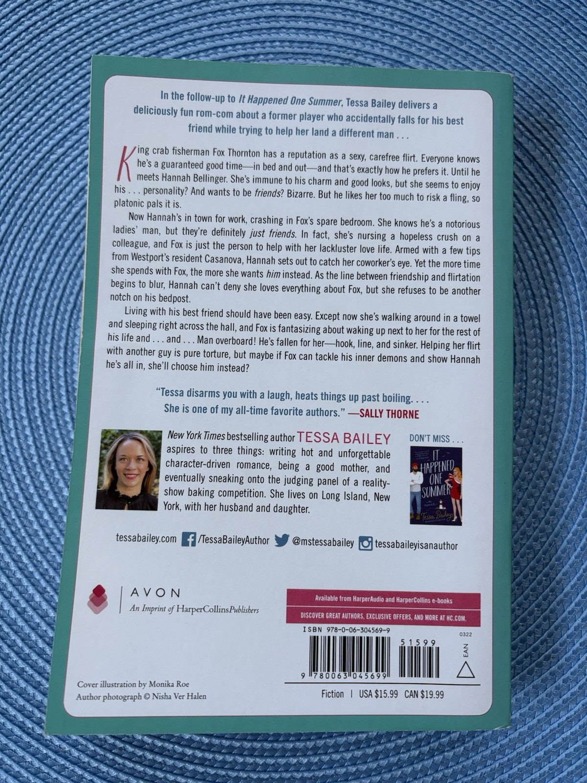 Tessa Bailey It Happened One Summer & Hook Line and Sinker Paperback Novels