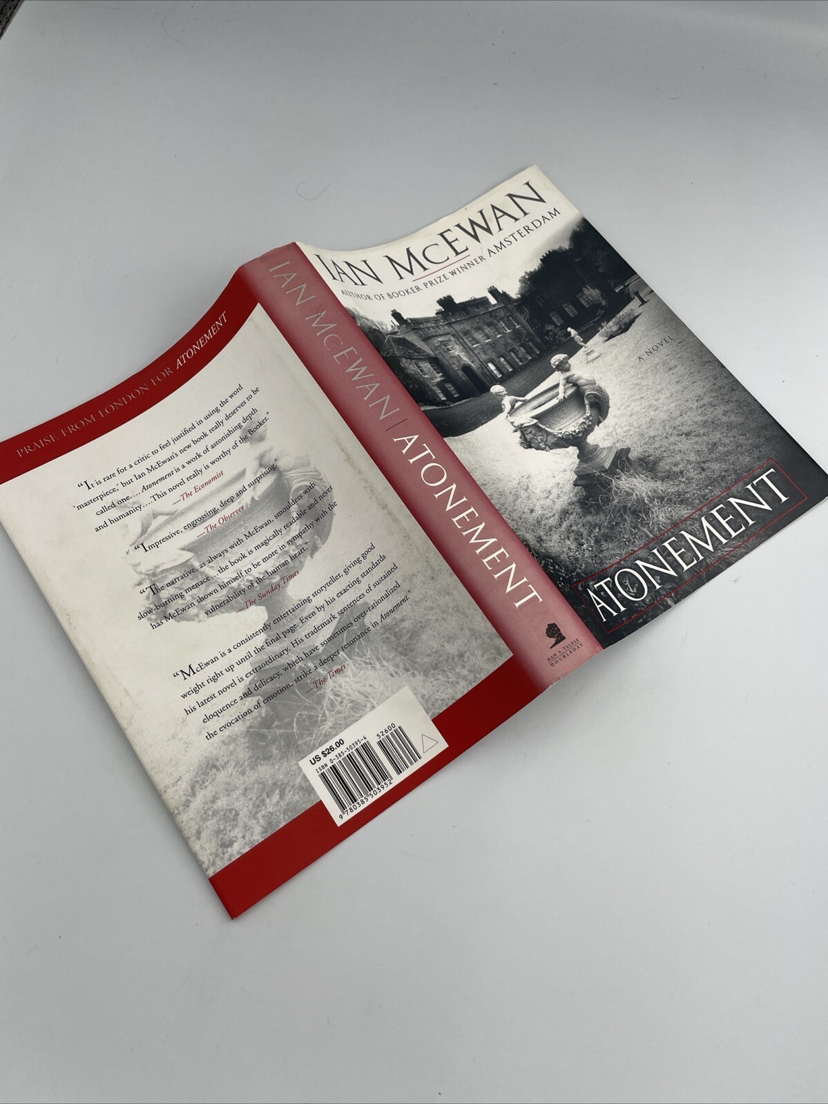 Atonement Ian McEwan. First US Edition 1st Printing, HCDJ 2001