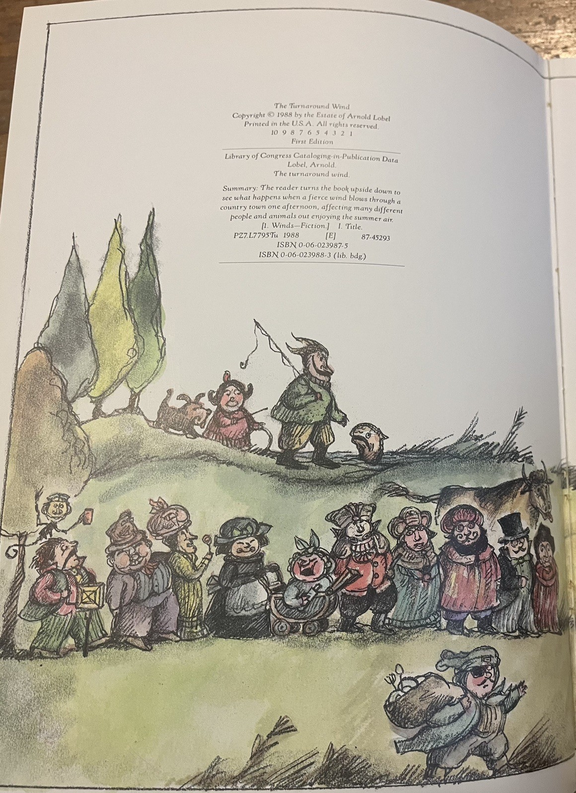 THE TURNAROUND WIND : by Arnold Lobel : hbdj : vintage