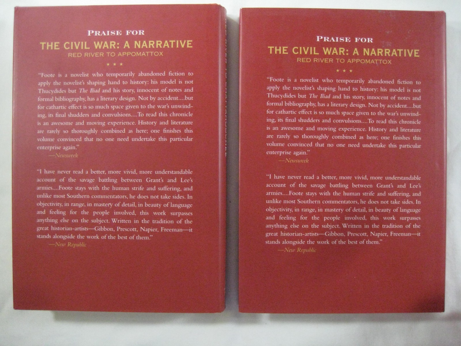 Lot books 9 volume set Shelby Foot Civil War A Narrative 1974 like NEW w/ DJs
