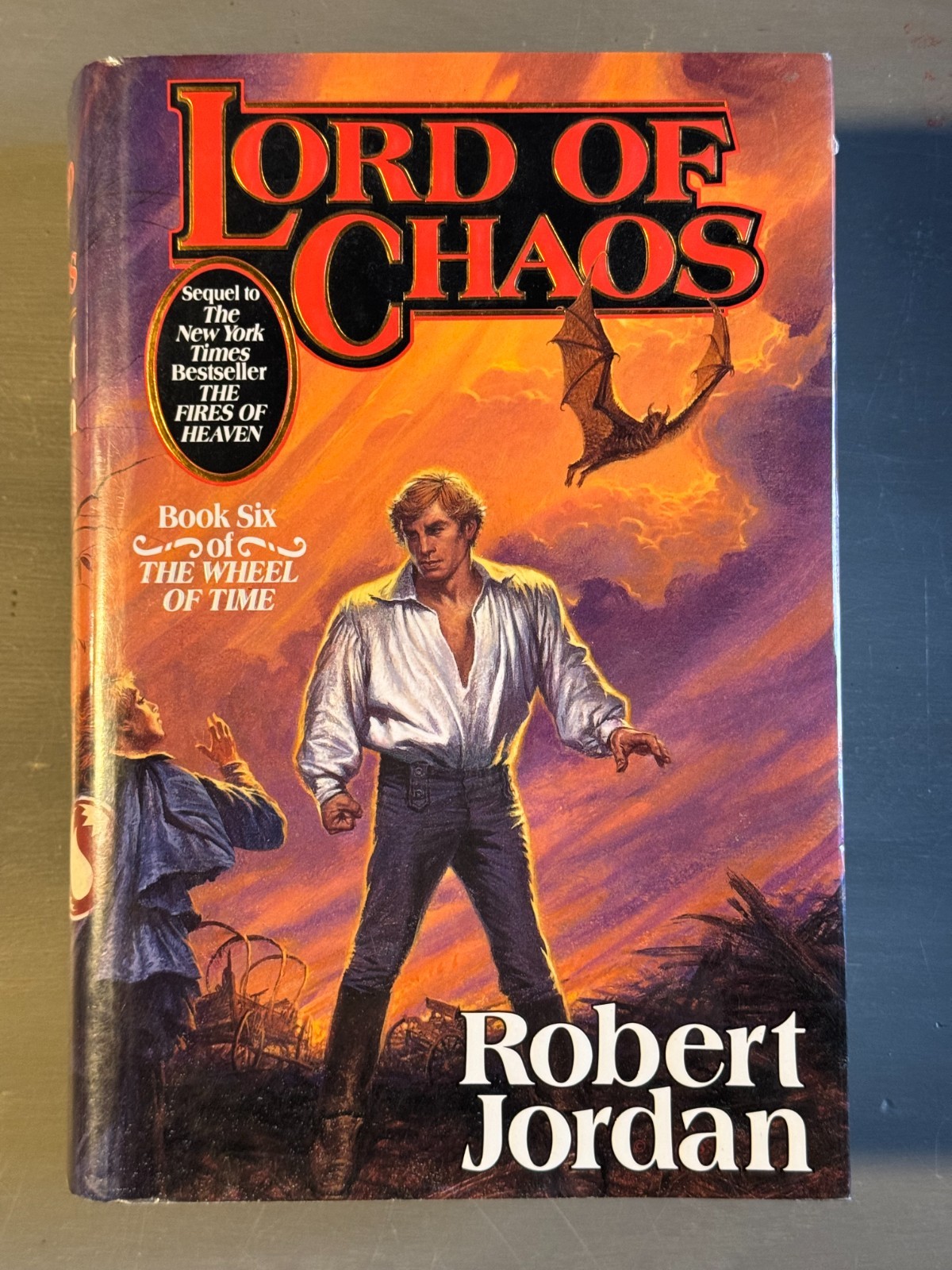 Lord of Chaos by Robert Jordan, 1994, HCDJ, 1st Trade Edition
