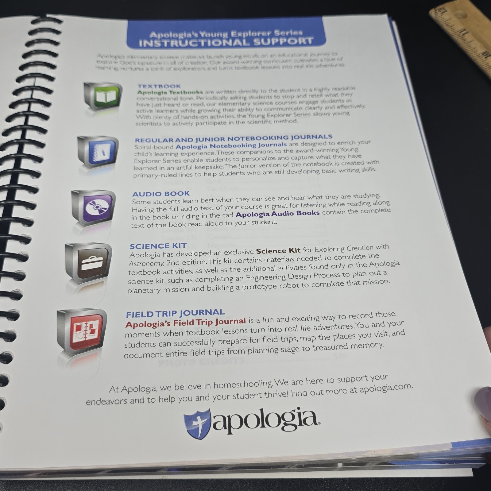 Apologia Astronomy 2nd Edition, Junior Notebooking Journal Spiral bound