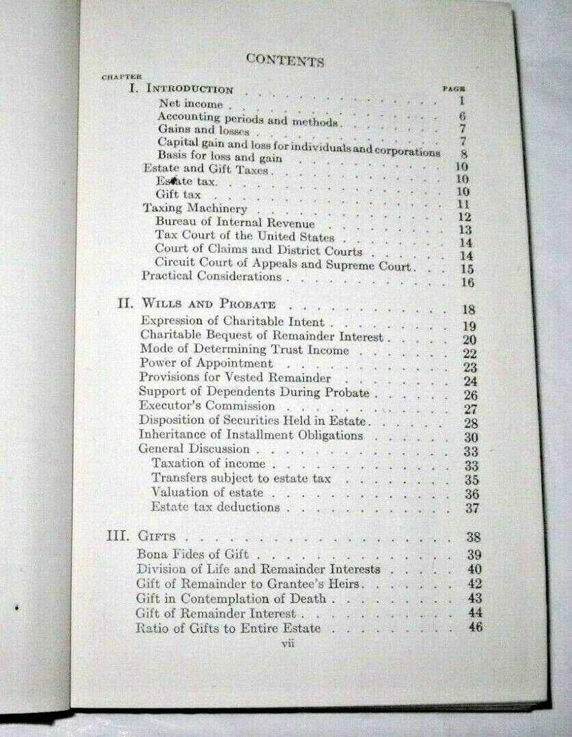 1947 Federal Taxation for the Lawyer by Houstin Shockey Hardcover 2nd Edition