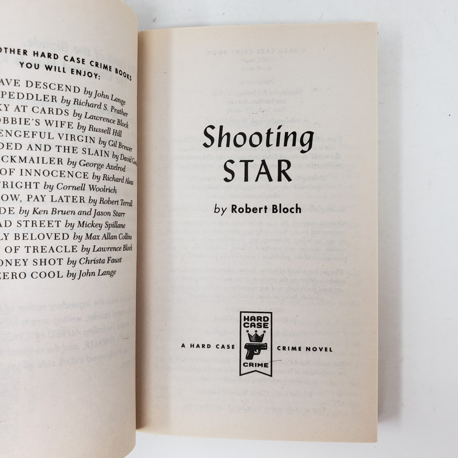 Hard Case Crime Books Lot of 4 (MMPB, Robert Bloch, Lawrence Block)