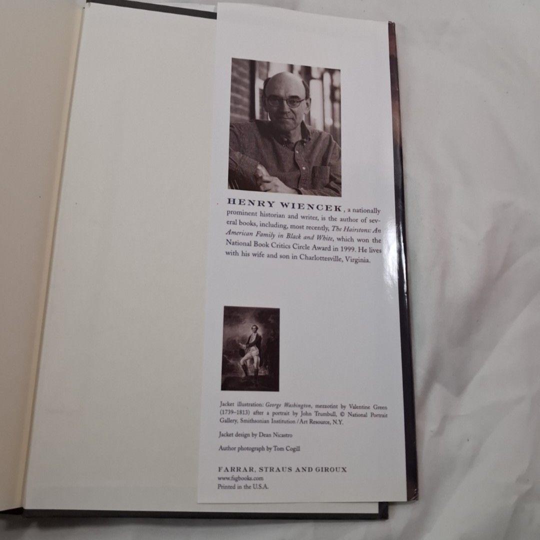An Imperfect God Henry Wiencek HC Farrar, Straus And Giroux 2003 First Ed.