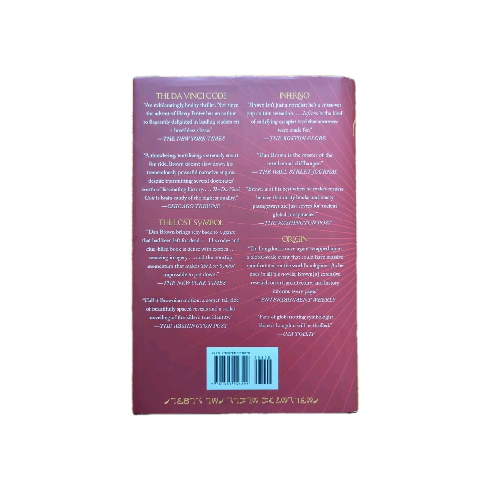 Secret of Secrets Novel by Dan Brown (2025, Hardcover) Very Good Condition