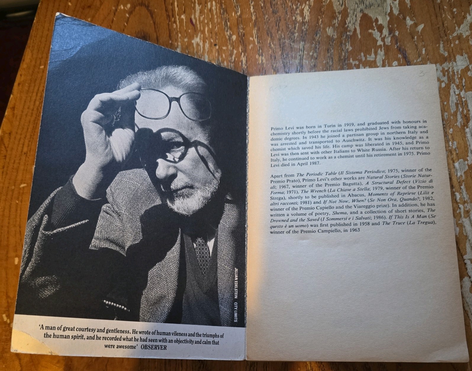 If This Is a Man and The Truce by Primo Levi