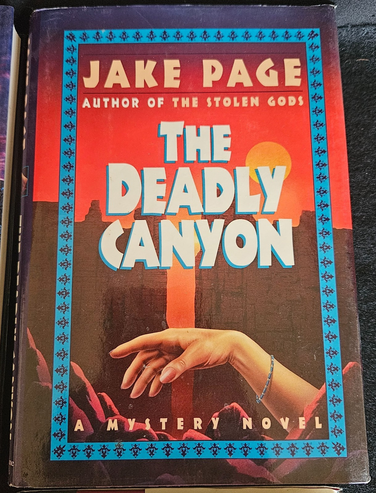4 HC Jake Page Novels. 1 Knotted Strings is Autographed 1st Printing. All VG!