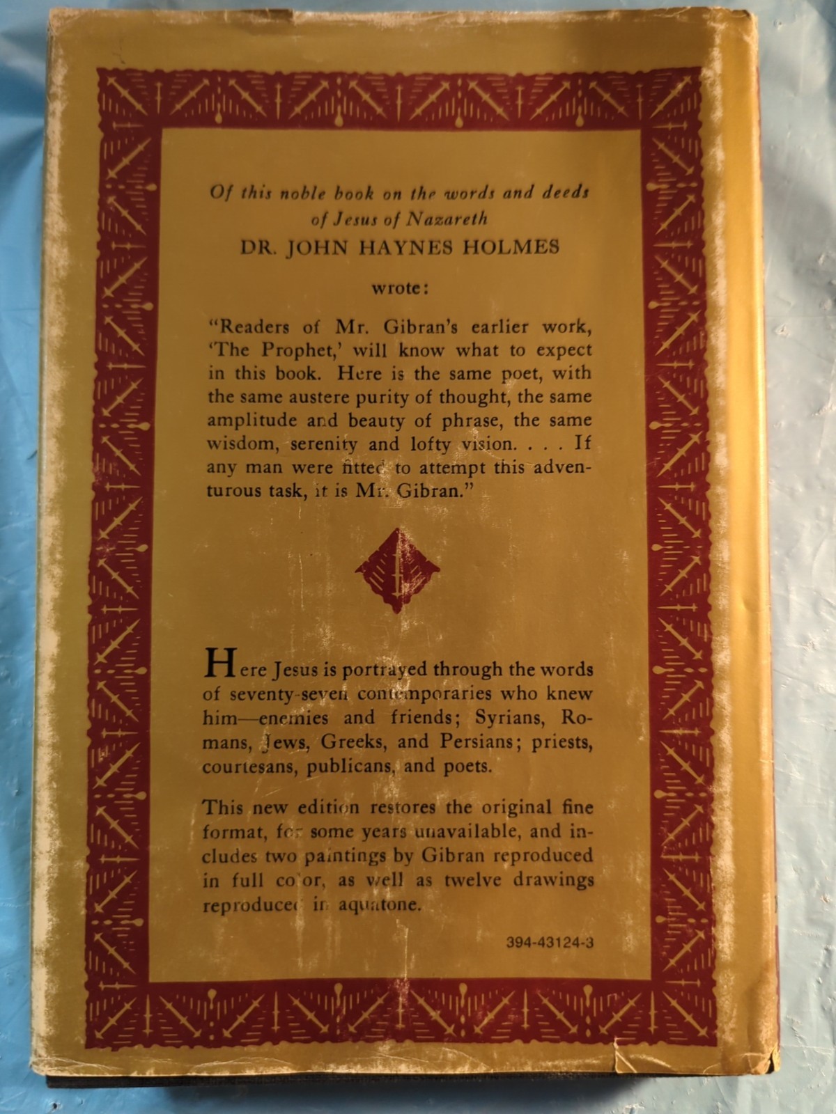 Jesus the Son of Man by Kahlil Gibran Used, 1953, Hardcover